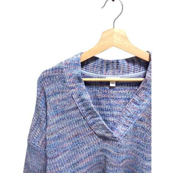 J. Jill Blue Jasper Dropped Shoulder Sweater Size L - Picture 9 of 13